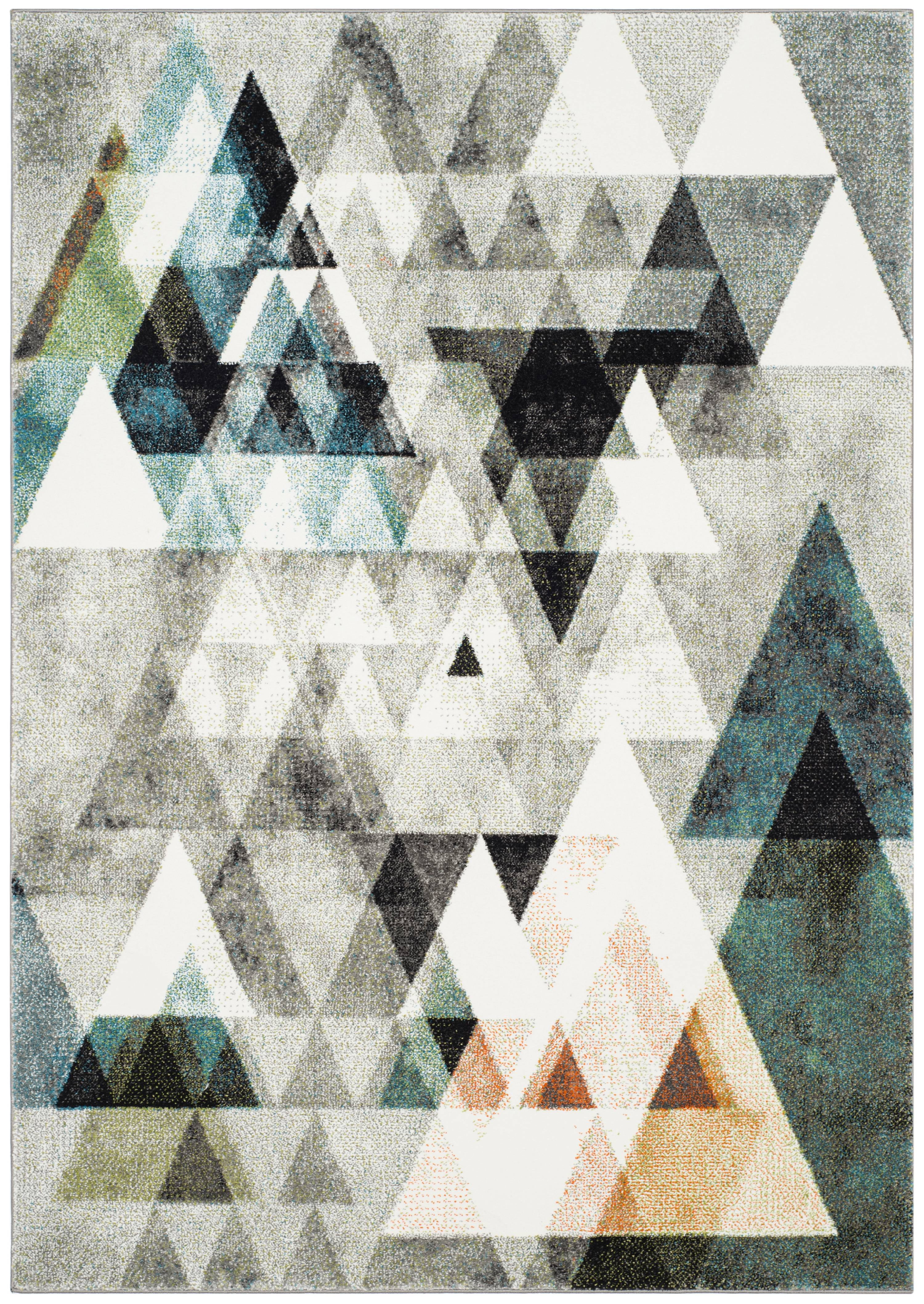 Blue Prisma Rug SAFAVIEH Porcello Iola Abstract Prism Area Rug, Grey/Blue, 6'7