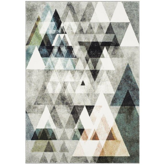 SAFAVIEH Porcello Iola Abstract Prism Area Rug, Grey/Blue, 8' x 10'