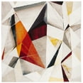 thumbnail image 1 of SAFAVIEH Porcello Karenza Geometric Area Rug, Light Grey/Orange, 5'3" x 5'3" Square, 1 of 6