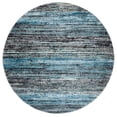 thumbnail image 1 of SAFAVIEH Porcello Manus Geometric Area Rug, Charcoal/Blue, 6'7" x 6'7" Round, 1 of 9