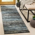 thumbnail image 1 of SAFAVIEH Porcello Manus Geometric Runner Rug, Charcoal/Blue, 2'3" x 8', 1 of 7