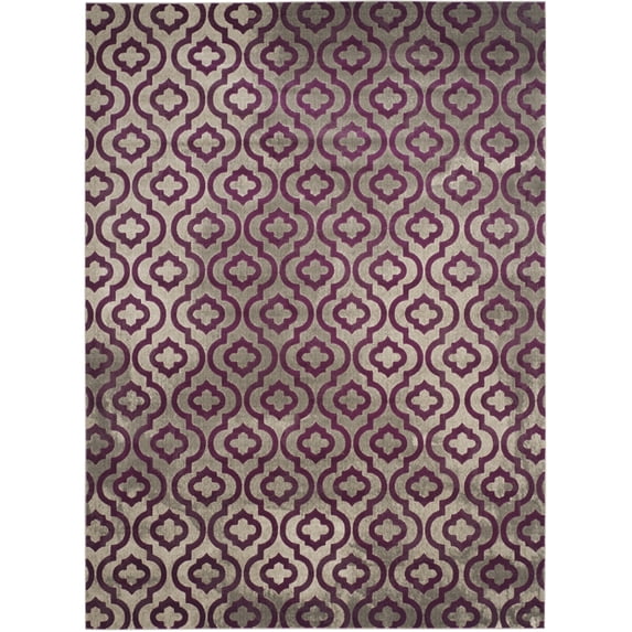 SAFAVIEH Porcello PRL7734B Light Grey / Purple Rug