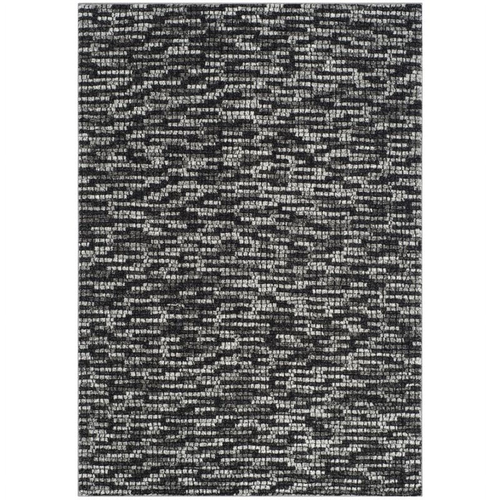 SAFAVIEH Porcello Scarlett Abstract Striped Area Rug, Light Grey/Charcoal, 6'7" x 9'