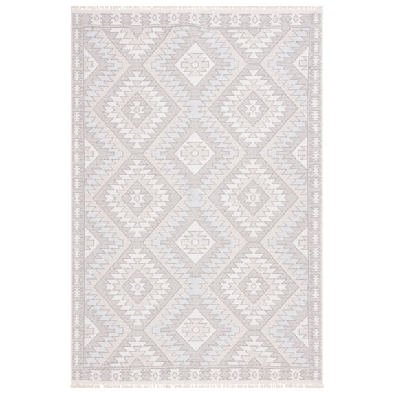 SAFAVIEH Prairie Ethelbert Geometric Area Rug, Beige/Ivory, 5'3" x 7'6"
