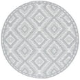thumbnail image 1 of SAFAVIEH Prairie Ethelbert Geometric Area Rug, Grey/Ivory, 6'7" x 6'7" Round, 1 of 10