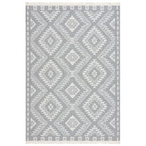 SAFAVIEH Prairie Ethelbert Geometric Area Rug, Grey/Ivory, 8' x 10'