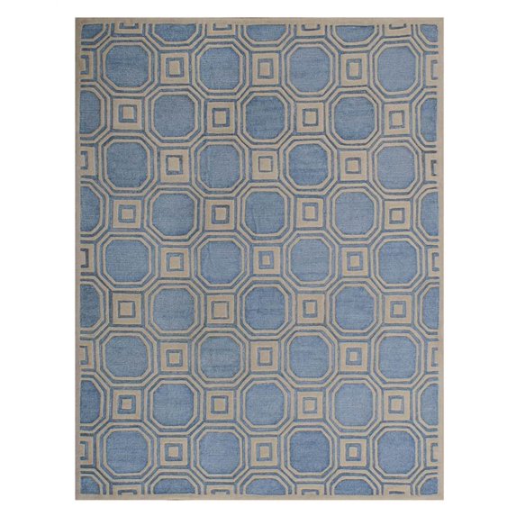 SAFAVIEH Precious Normina Geometric Area Rug, Mist Blue, 8' x 10'