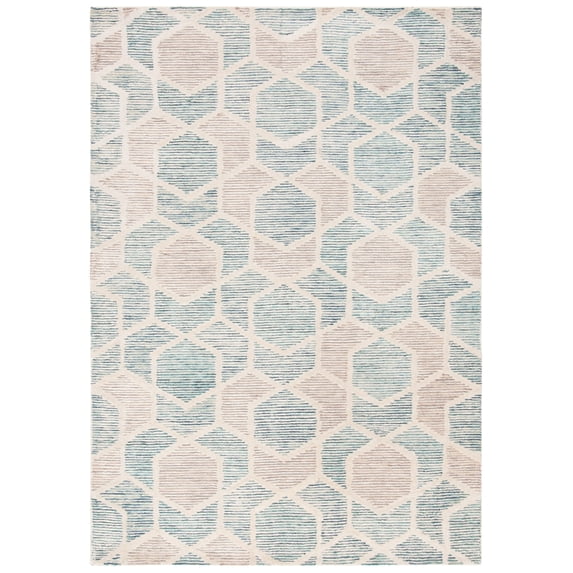 SAFAVIEH Precious Ronnette Geometric Area Rug, Turquoise, 9' x 12'