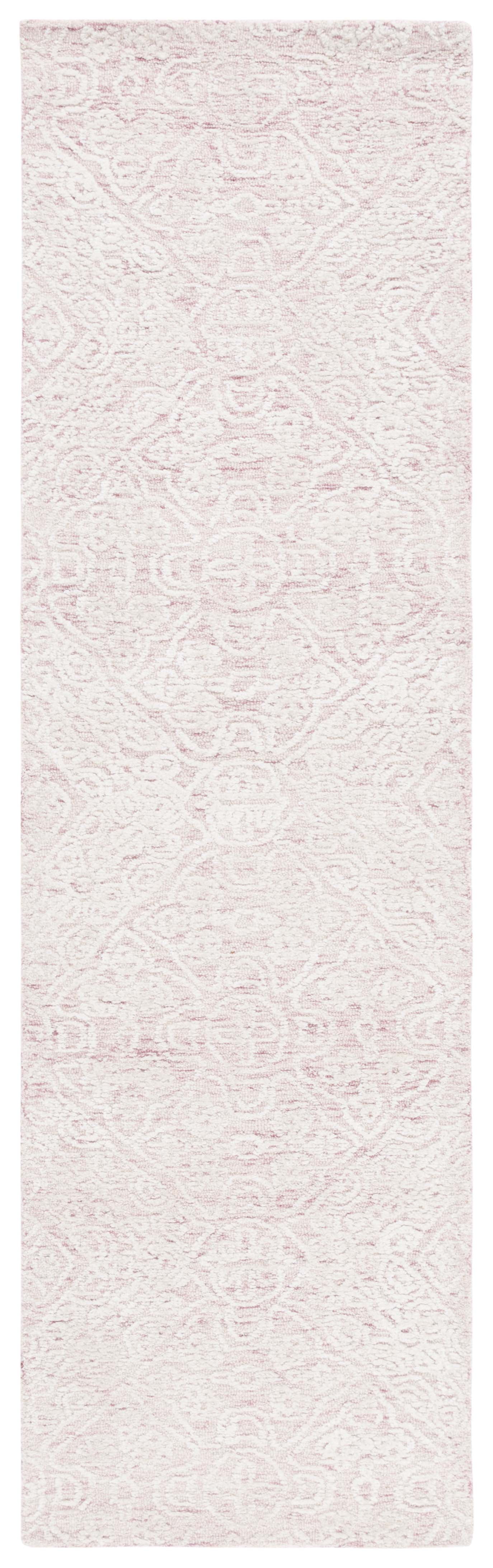 SAFAVIEH Precious Sandford Geometric Runner Rug, Pink/Ivory, 2'3" x 8'