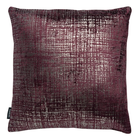 SAFAVIEH Prenlia Abstract Decorative Pillow, 18" x 18", Purple/Silver