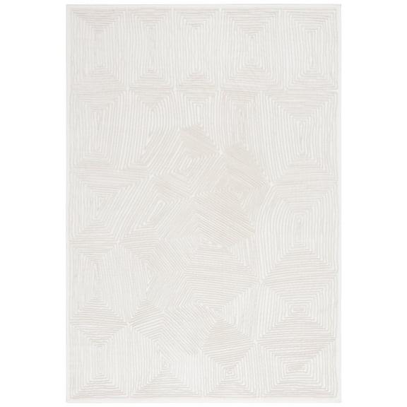 SAFAVIEH Prestige Carleen Geometric Area Rug, Ivory/Beige, 10' x 14'