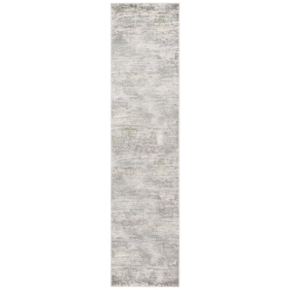 SAFAVIEH Prestige Cecilia Abstract Runner Rug, Ivory/Light Green, 2'3" x 8'