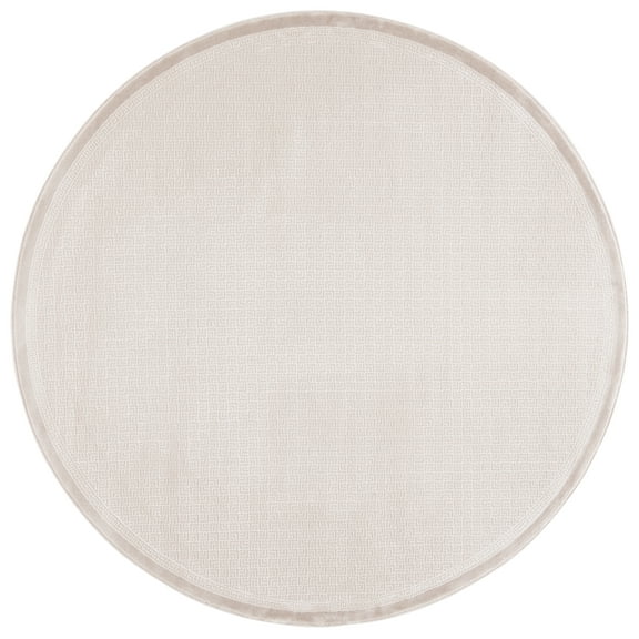 SAFAVIEH Prestige Clarisse Bordered Area Rug, Beige, 6'7" x 6'7" Round