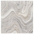 thumbnail image 1 of SAFAVIEH Prestige Rionach Abstract Area Rug, Ivory/Gray, 6'7" x 6'7" Square, 1 of 6