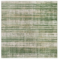 SAFAVIEH Prestige Tamsen Abstract Area Rug, Ivory/Green, 6'7" x 6'7" Square