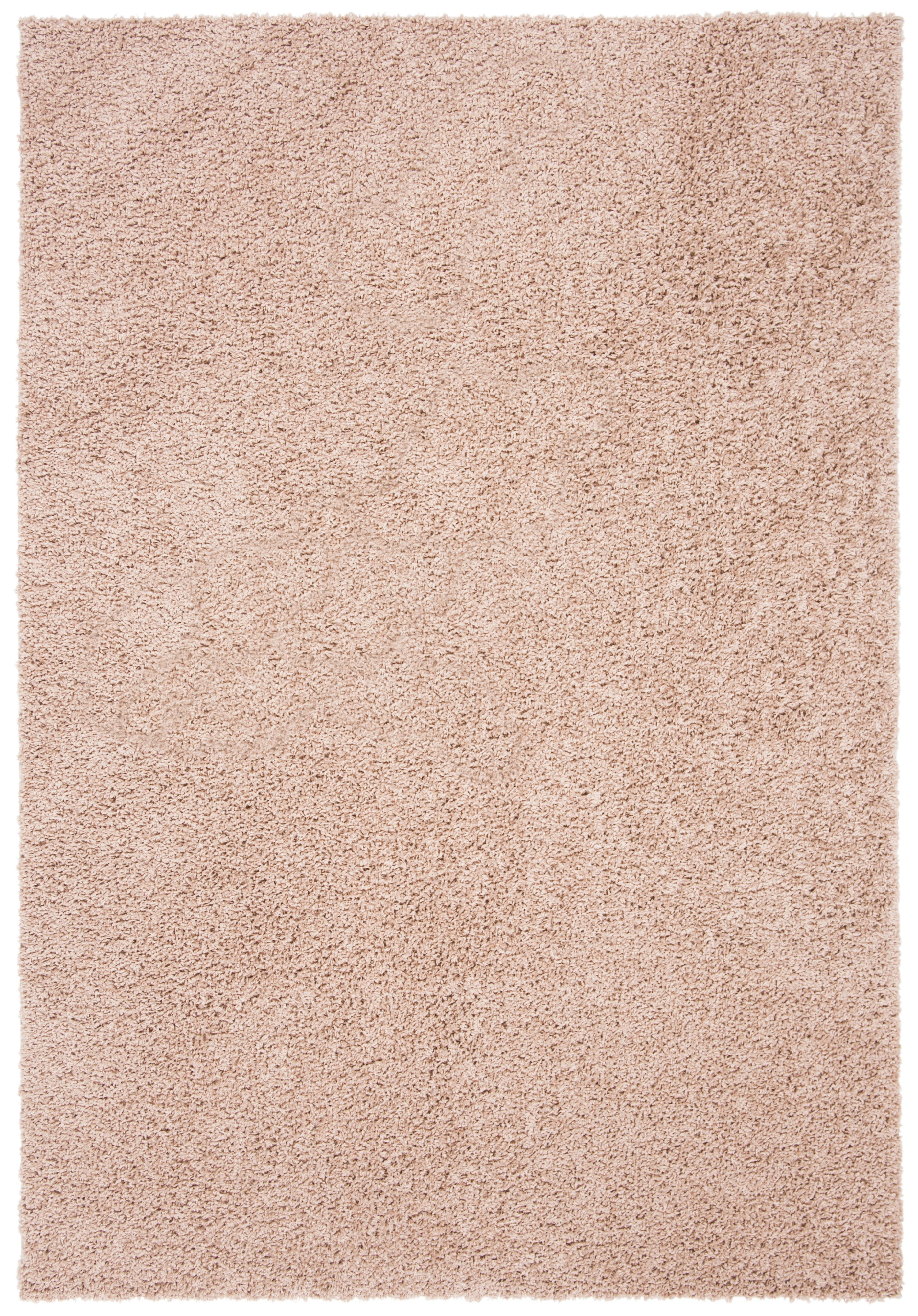 Beige 5'3" x 7'6" Synthetic Shag Area Rug
