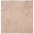 thumbnail image 1 of SAFAVIEH Primo Mason Solid Plush Shag Area Rug, Beige, 6'7" x 6'7" Square, 1 of 5