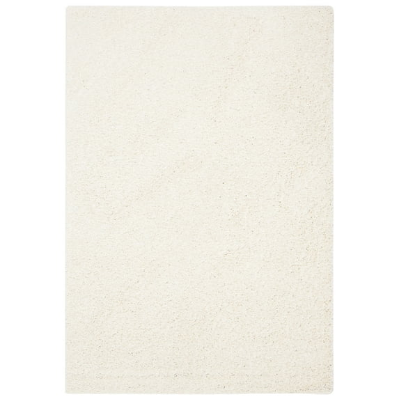 SAFAVIEH Primo Mason Solid Plush Shag Area Rug, Ivory, 8' x 10'