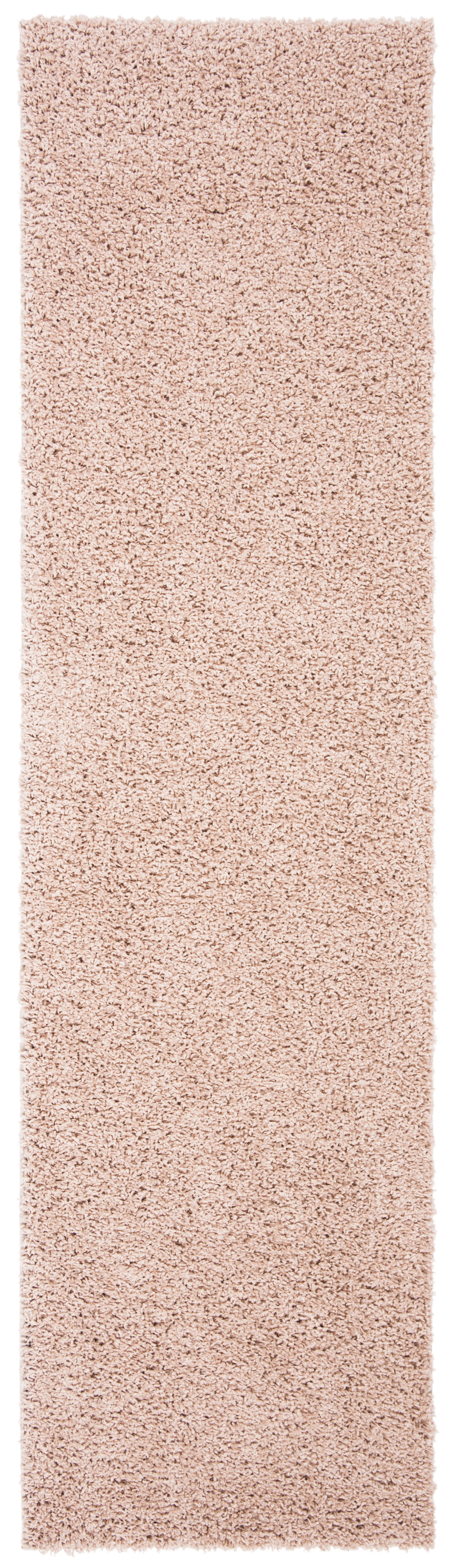 SAFAVIEH Primo Mason Solid Plush Shag Runner Rug, Beige, 2'2" x 8'