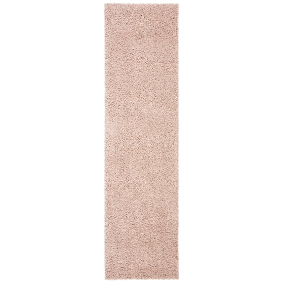 SAFAVIEH Primo Mason Solid Plush Shag Runner Rug, Beige, 2'2" x 8'