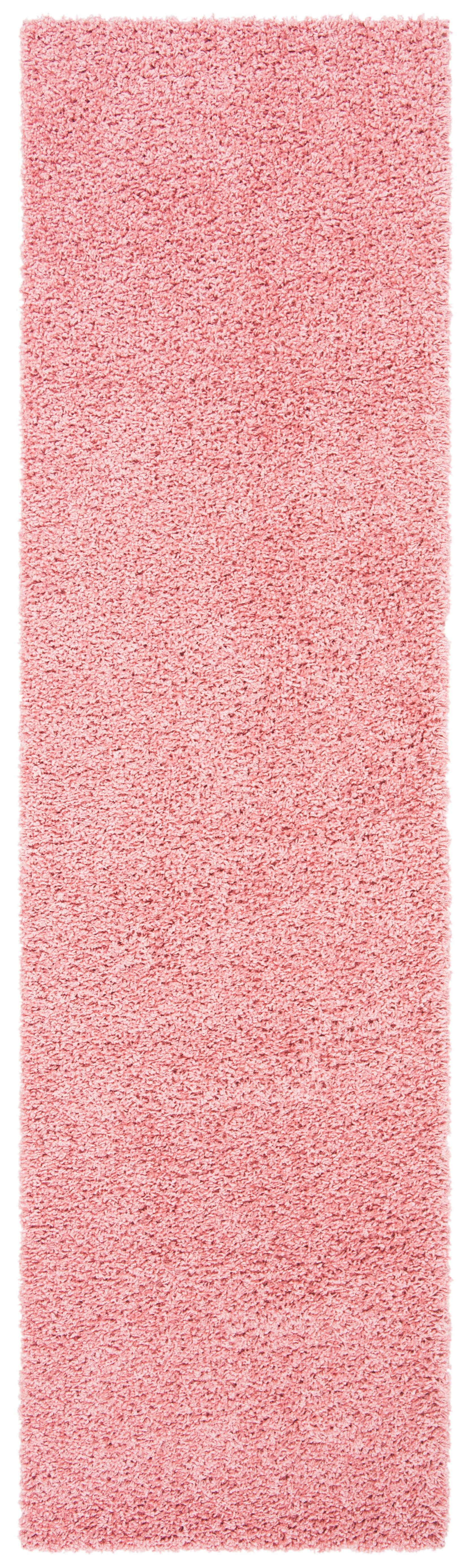 Rose Shag Non-slip Synthetic Easy Care Rug - 24" x 7"