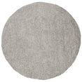 thumbnail image 1 of SAFAVIEH Primo Mason Solid Shag Area Rug, Light Grey, 4' x 4' Round, 1 of 7