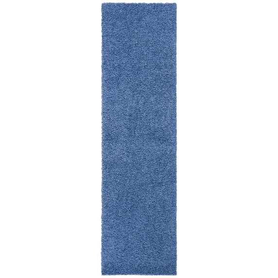 SAFAVIEH Primo Mason Solid Shag Runner Rug, Blue, 2'2" x 10'