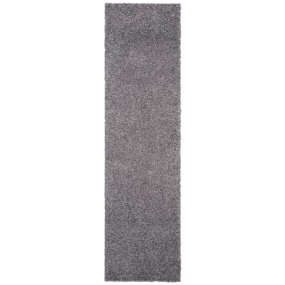 SAFAVIEH Primo Mason Solid Shag Runner Rug, Dark Grey, 2'2" x 6'