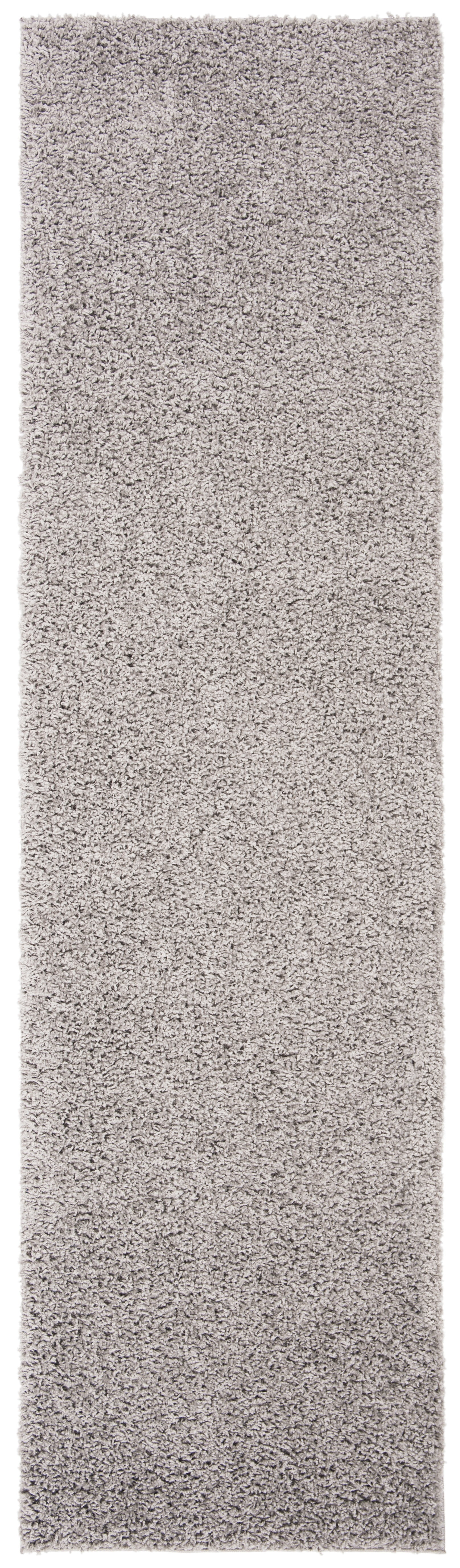 SAFAVIEH Primo Mason Solid Shag Runner Rug, Light Grey, 2'2" x 12'