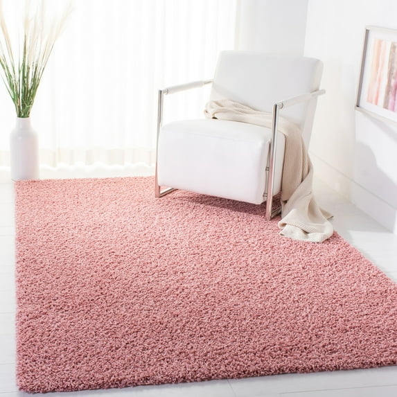 Safavieh Primo Mason Solid Shag Area Rug, Rose, 10' x 14'