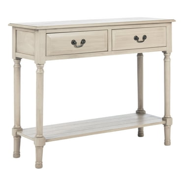 SAFAVIEH Primrose French 2-Drawer Off-White Wood Console Table (35.5 in. W x 13 in. D x 29.5 in. H)