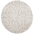 thumbnail image 1 of SAFAVIEH Princeton Carbrey Damask Area Rug, Grey/Beige, 5' x 5' Round, 1 of 8