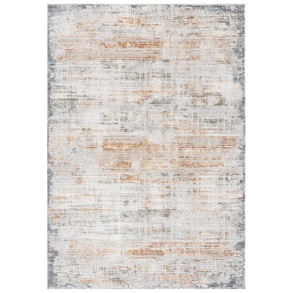 SAFAVIEH Princeton Ciera Abstract Area Rug, Light Beige/Green, 8' x 10'