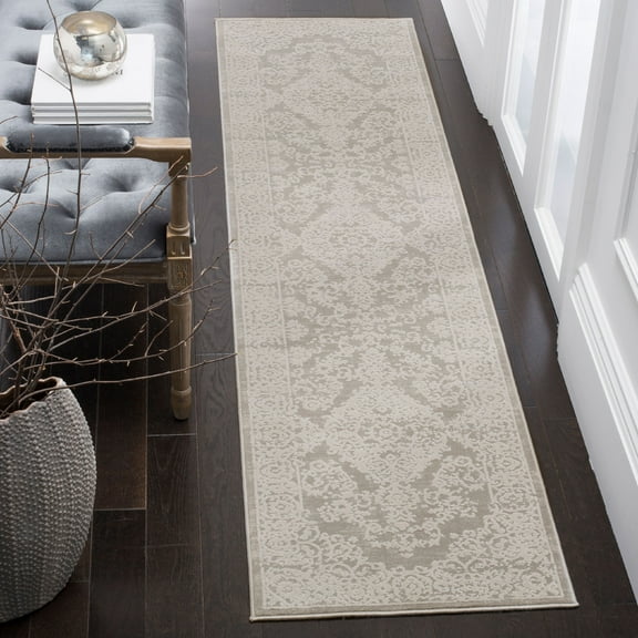 SAFAVIEH Princeton Collection PRN713G Grey / Beige Rug
