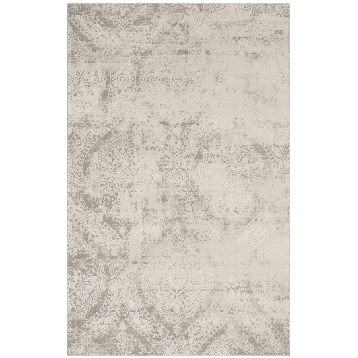 SAFAVIEH Princeton Collection PRN715G Grey / Beige Rug