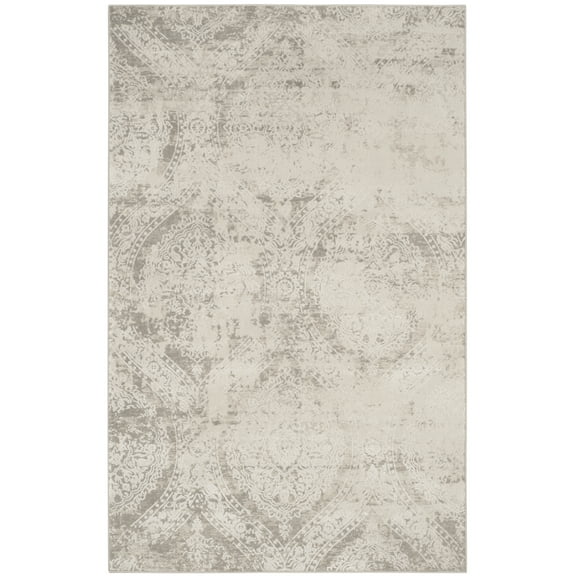 SAFAVIEH Princeton Collection PRN715G Grey / Beige Rug