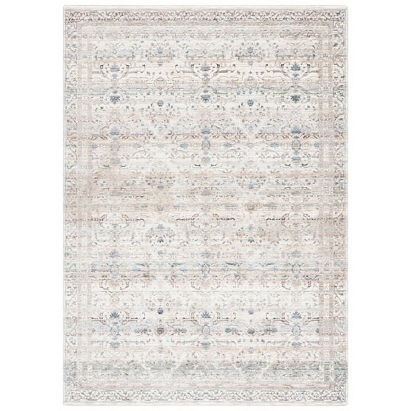 SAFAVIEH Princeton Derbhile Abstract Area Rug, Ivory/Blue, 8' x 10'