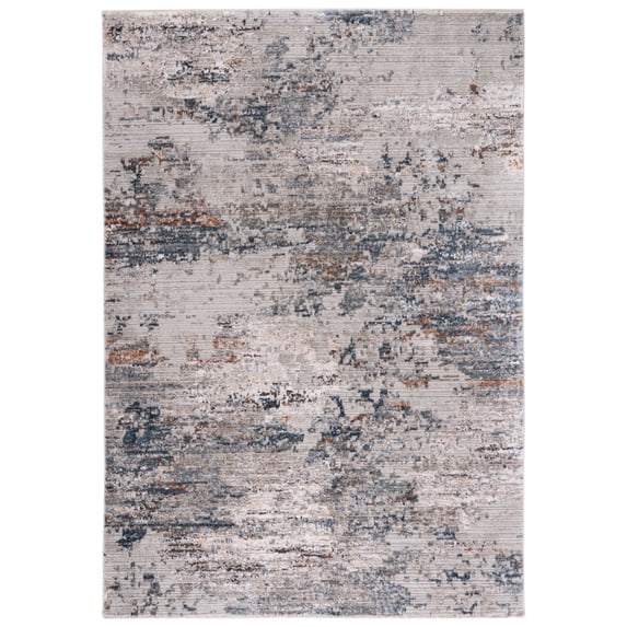 SAFAVIEH Princeton Derrick Abstract Area Rug, Grey/Ivory, 5'3" x 7'6"