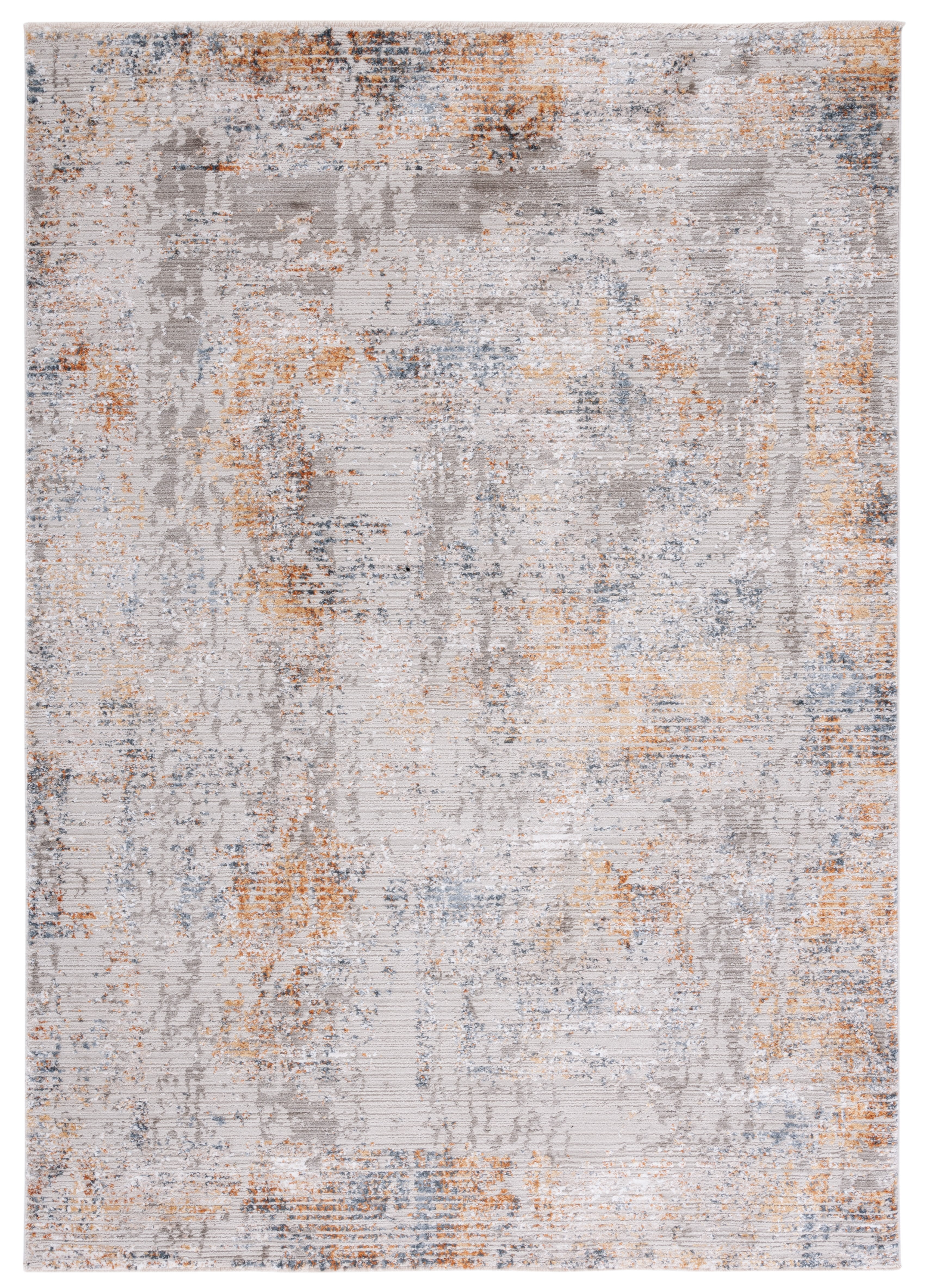 SAFAVIEH Princeton Lorelle Distressed Area Rug, Ivory/Grey, 4' x 6'