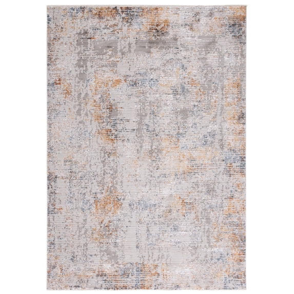 SAFAVIEH Princeton Lorelle Distressed Area Rug, Ivory/Grey, 5'3" x 7'6"