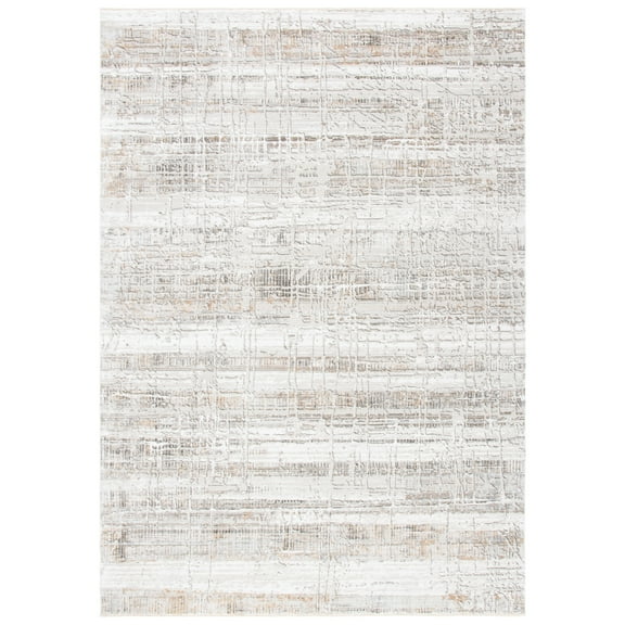 SAFAVIEH Princeton Shavonne Abstract Area Rug, Ivory/Grey, 8' x 10'