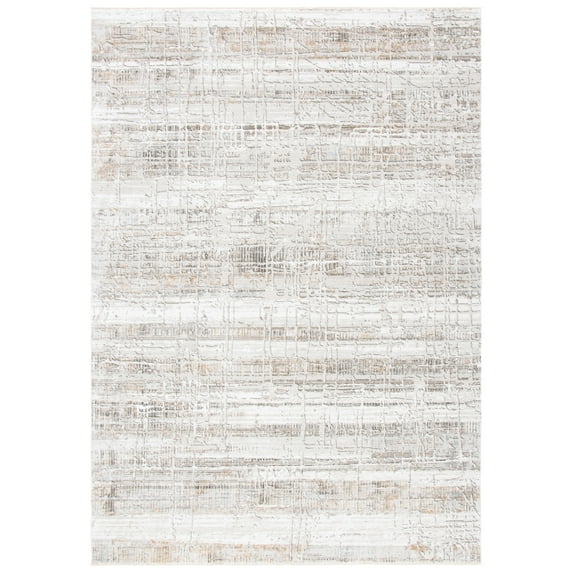 SAFAVIEH Princeton Shavonne Abstract Area Rug, Ivory/Grey, 8' x 10'