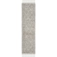 thumbnail image 1 of SAFAVIEH Pro Lux Akilah Aztec Fringe Shag Runner Rug, Grey/Cream, 2' x 8', 1 of 9