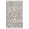 thumbnail image 1 of SAFAVIEH Pro Lux Marcus Geometric Shag Area Rug, Grey/Cream, 4' x 6', 1 of 11