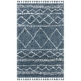 thumbnail image 1 of SAFAVIEH Pro Lux Marie Geometric Shag Area Rug, Blue/Ivory, 5' x 8', 1 of 9