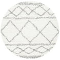 thumbnail image 1 of SAFAVIEH Pro Lux Marie Geometric Shag Area Rug, Ivory/Grey, 6'7" x 6'7" Round, 1 of 8