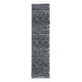 thumbnail image 1 of SAFAVIEH Pro Lux Marie Geometric Shag Runner Rug, Dark Grey/Ivory, 2' x 8', 1 of 9