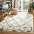 thumbnail image 1 of SAFAVIEH Pro Lux Shag Collection PLX433A Cream / Blue Rug, 1 of 9