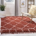 thumbnail image 1 of SAFAVIEH Pro Lux Shag Collection PLX433P Rust / Creme Rug, 1 of 9