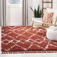 thumbnail image 1 of SAFAVIEH Pro Lux Shag Collection PLX434P Rust / Creme Rug, 1 of 9